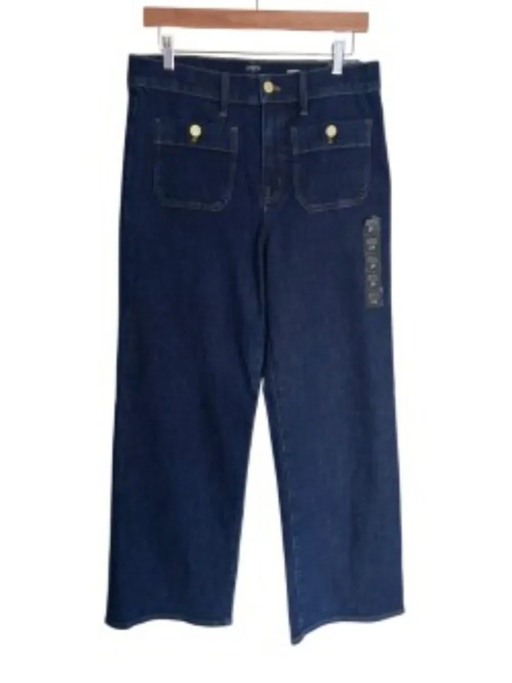 NWT J. Crew Full Length Slim Wide Leg Sailor Jeans 29